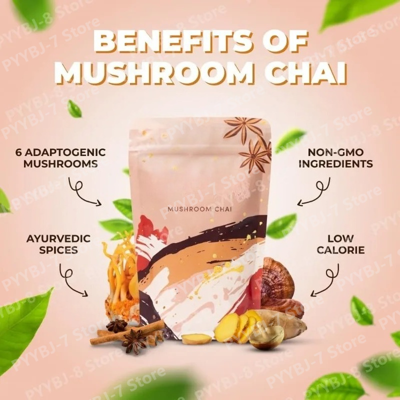 Mushroom Chai Herbal Tea Ayurv - Ayurvedic & Herbal Wellness Kits review and price