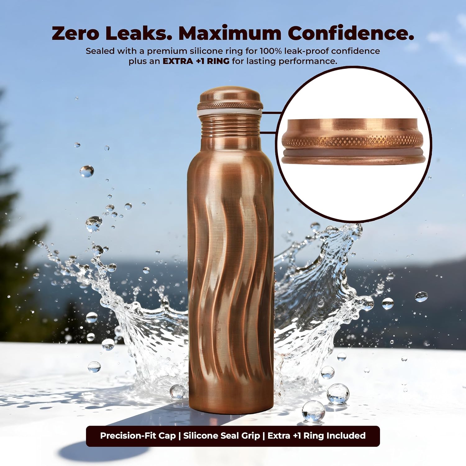 Antique Copper Water Bottles 1 - Ayurvedic & Herbal Wellness Kits review and price